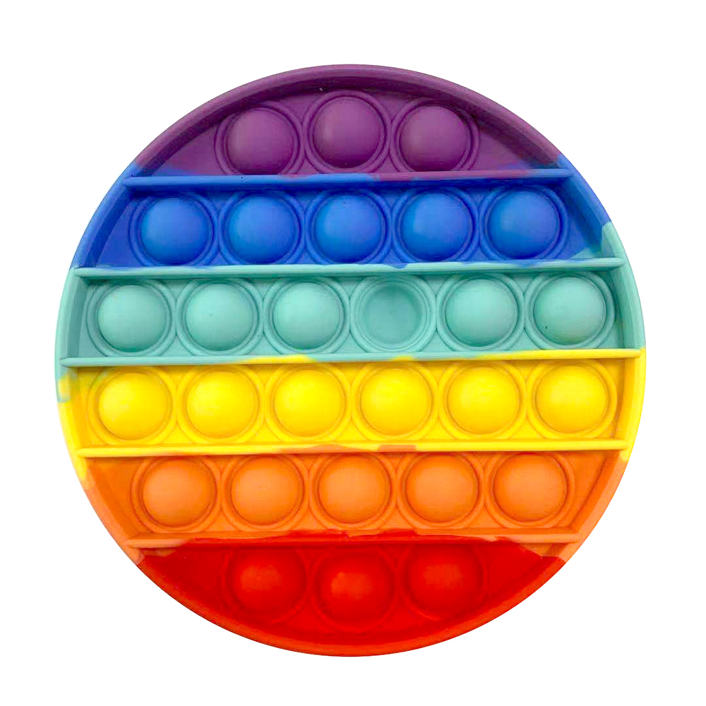 Rainbow Colored Push Pop Fidget Toys 6