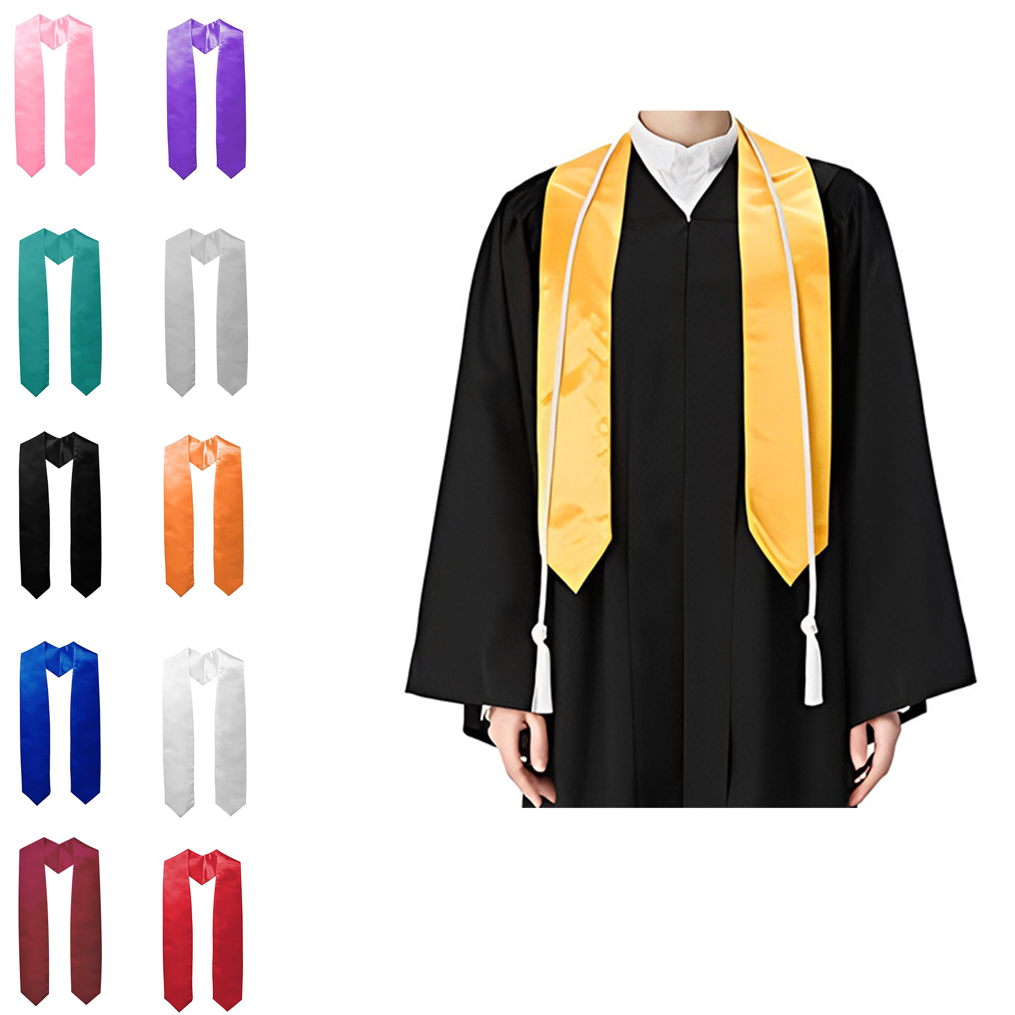 Graduation Stole Gown Ribbon Honor Shawl 1