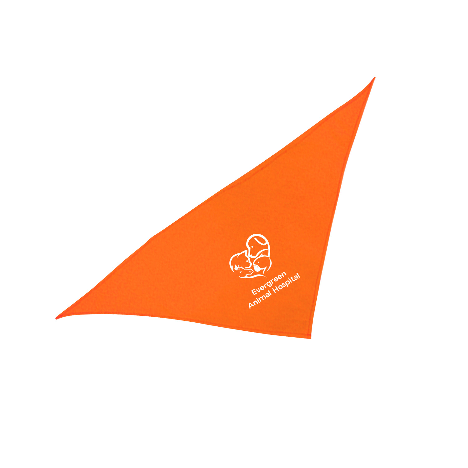 Tripaw Triangle Bandana - Small (1 Color Imprint) 4