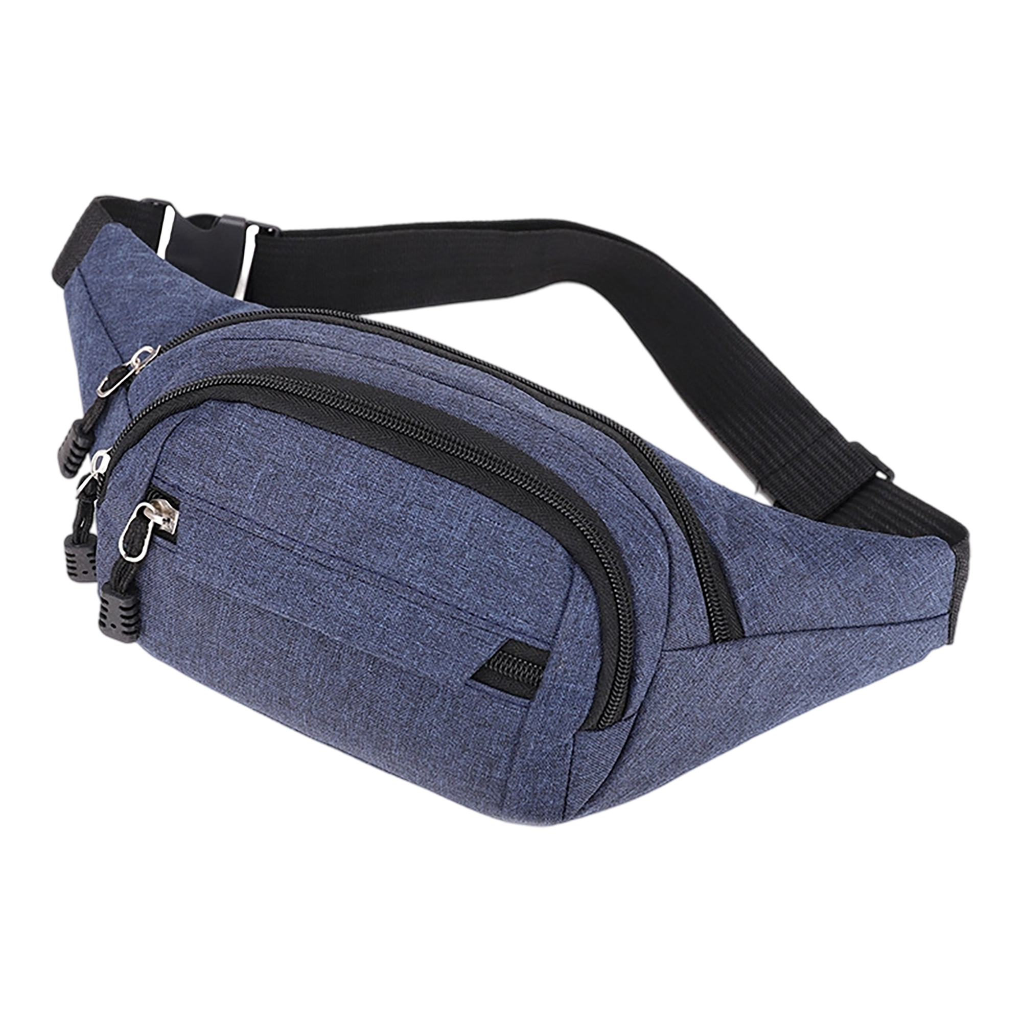 Three Pocket Crossbody Waist Pack 13.4" x 3.95" x 6.3" 7