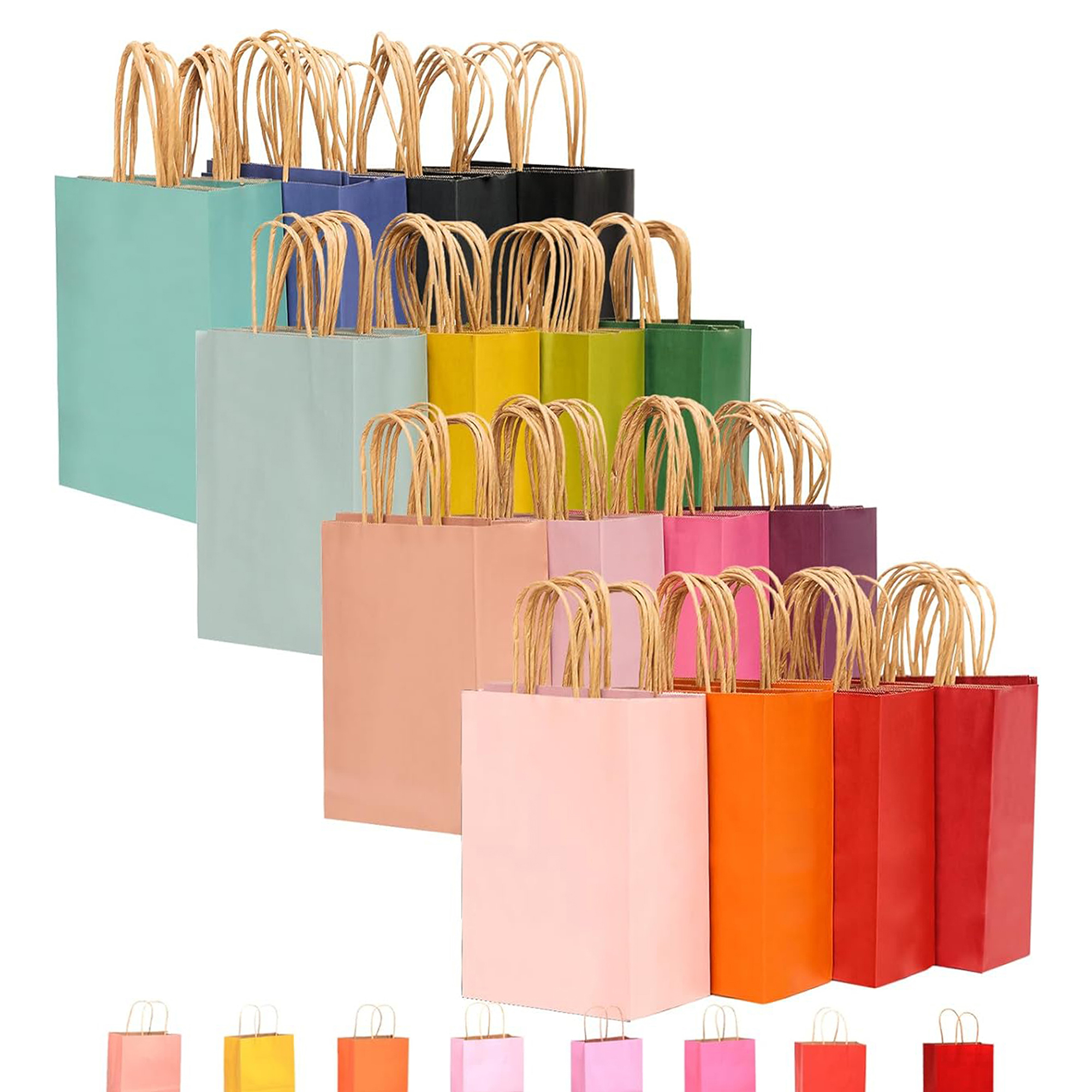 Coloured Kraft Paper Tote Bag 1