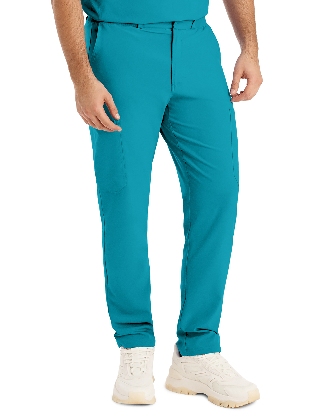 Landau - Forward - Men's Eight-Pocket Mid-Rise Rib-Knit Elastic Waist Cargo Pant 21