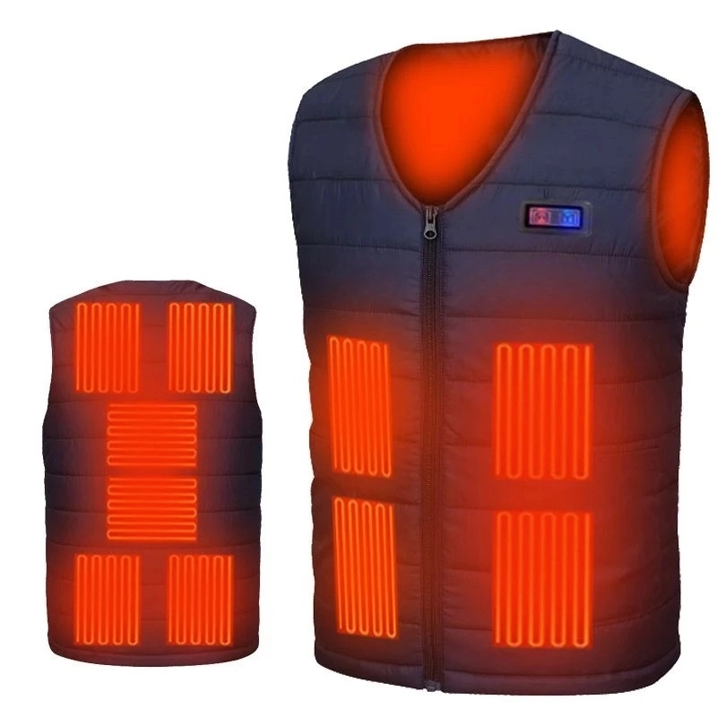 11 Zones Heating Vest For Men/Women ,V-neck USB Heated Coat 5