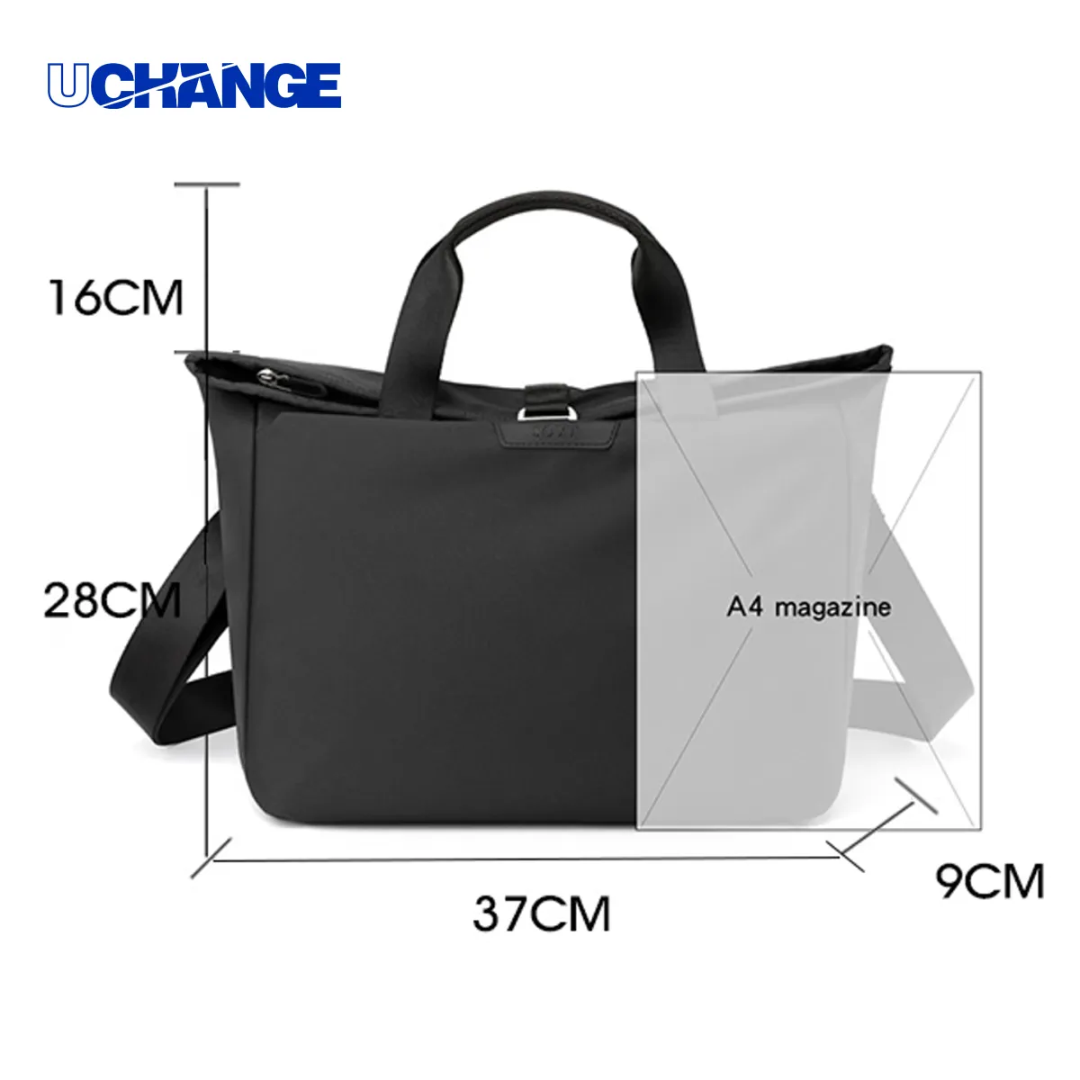 Water-Resistant Nylon Commuter Messenger Bag 2