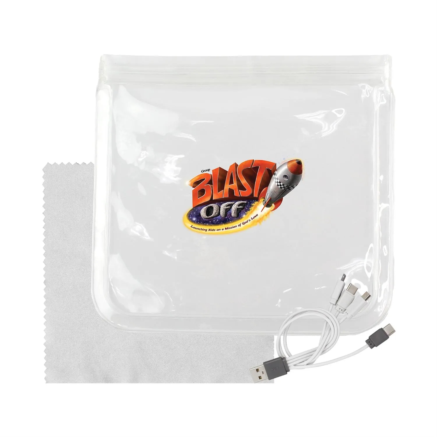 Clear Cable & Cloth Set 12