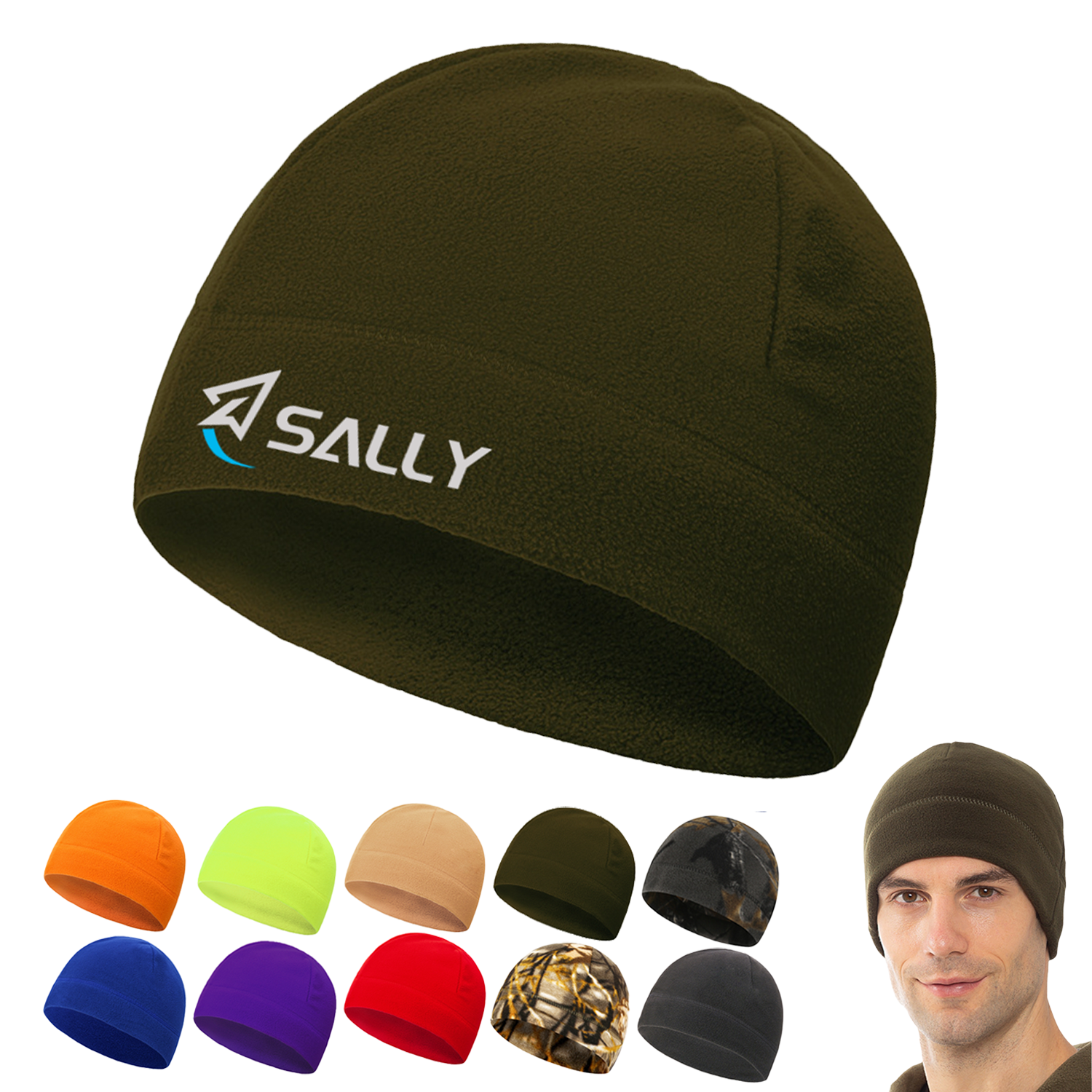Winter Warm Watch Cap Soft Fleece Brimless Hat 2