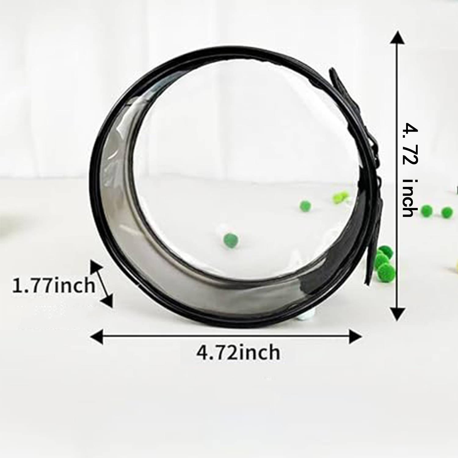 Round Transparent Mini With Zipper Waterproof Travel Bag 2