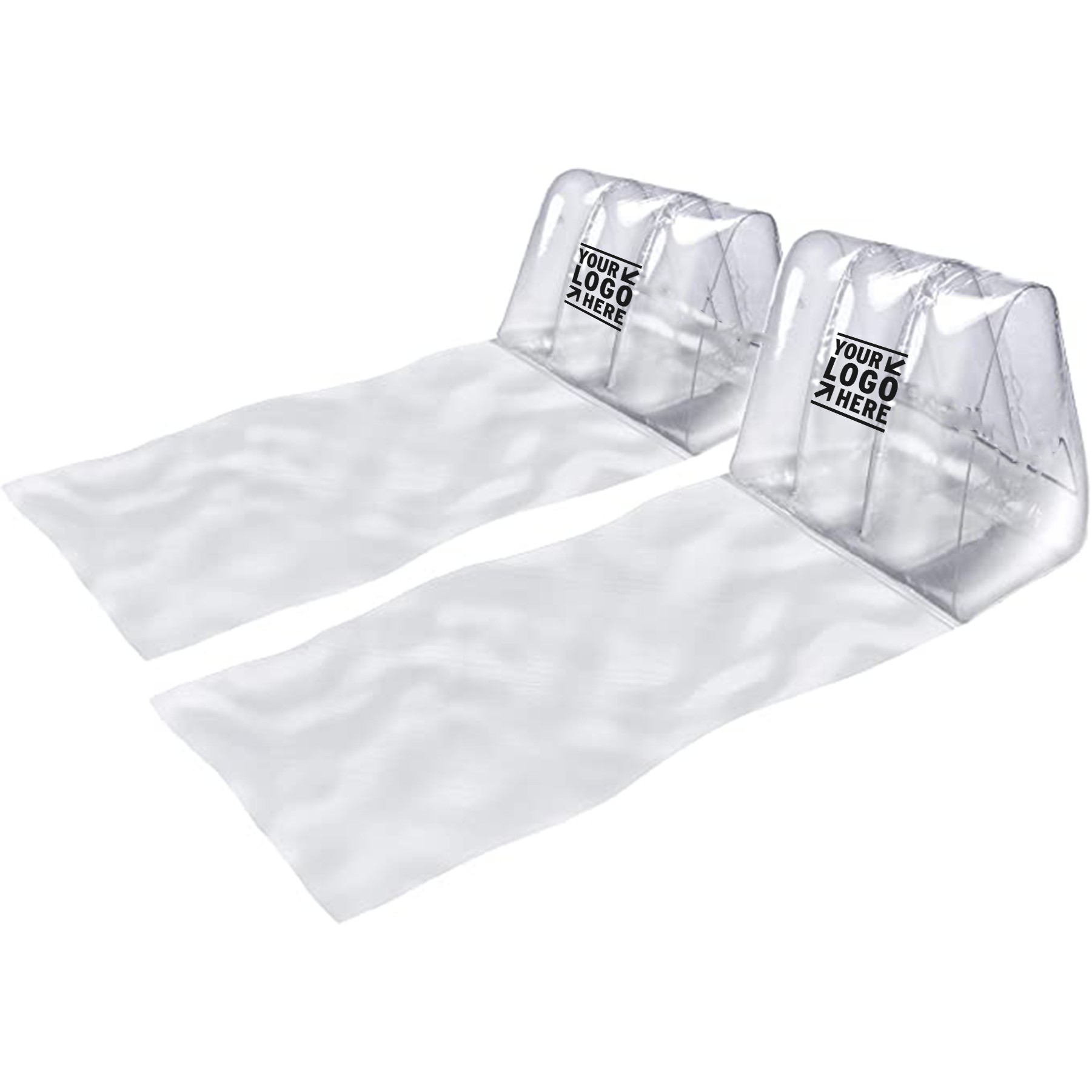 6 x 10 x 4 Inches Inflatable Clear Beach Chair 3