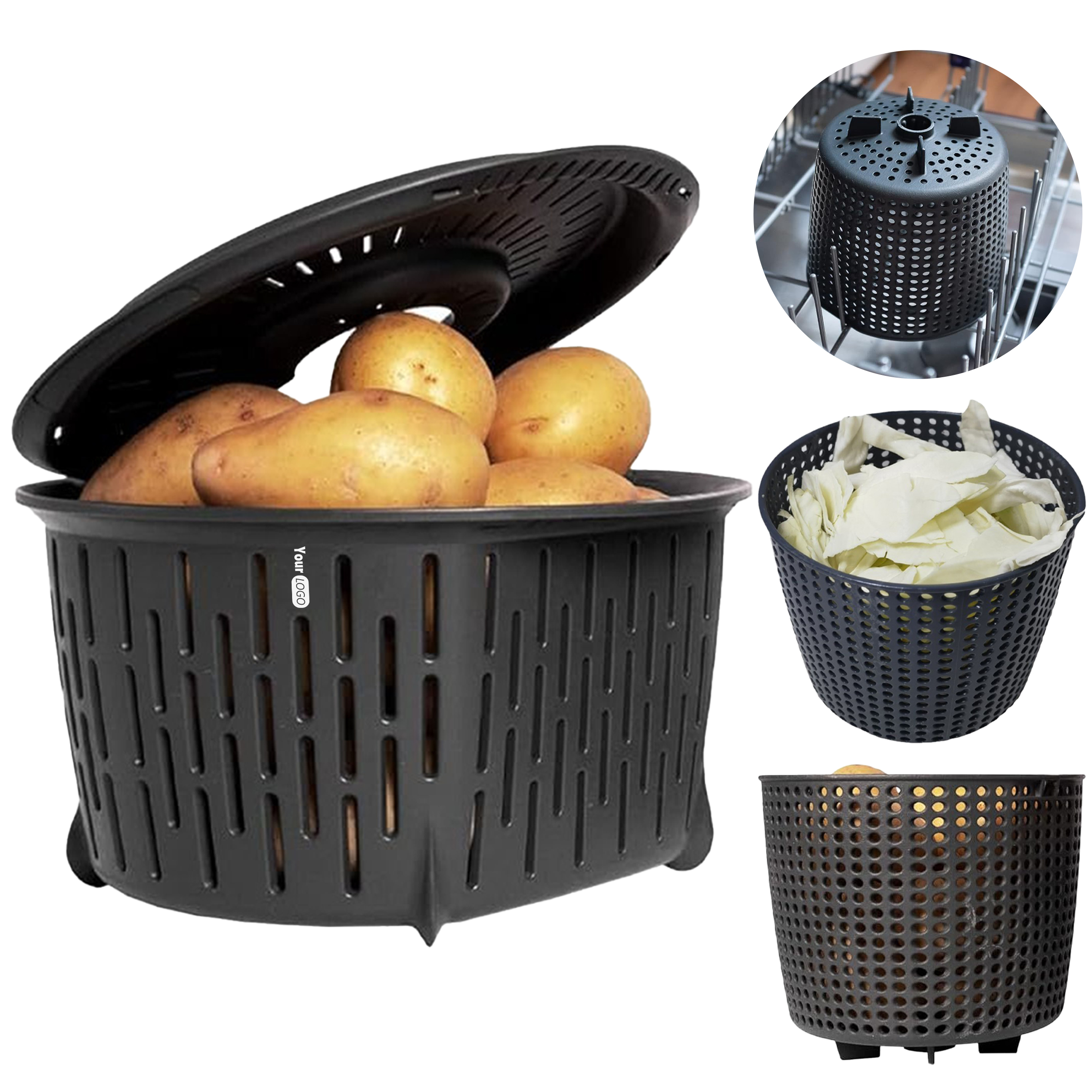 Polycarbonate Salad Drain Basket 2
