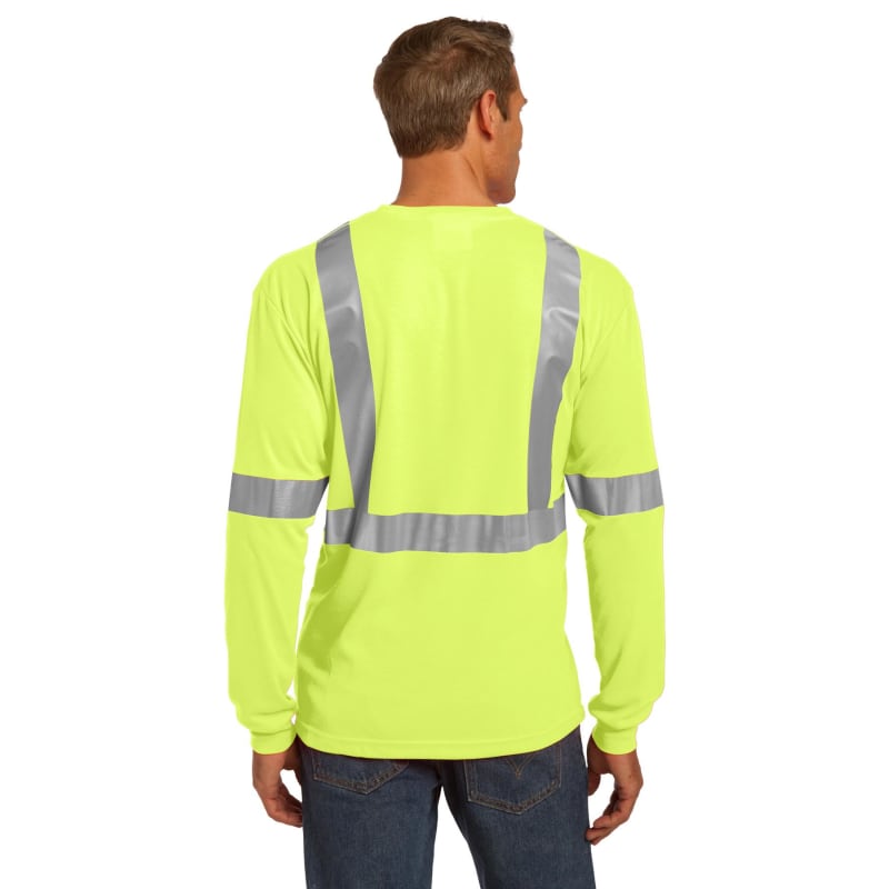 CornerStone ANSI 107 Class 2 Long Sleeve Safety T-Shirt. 9