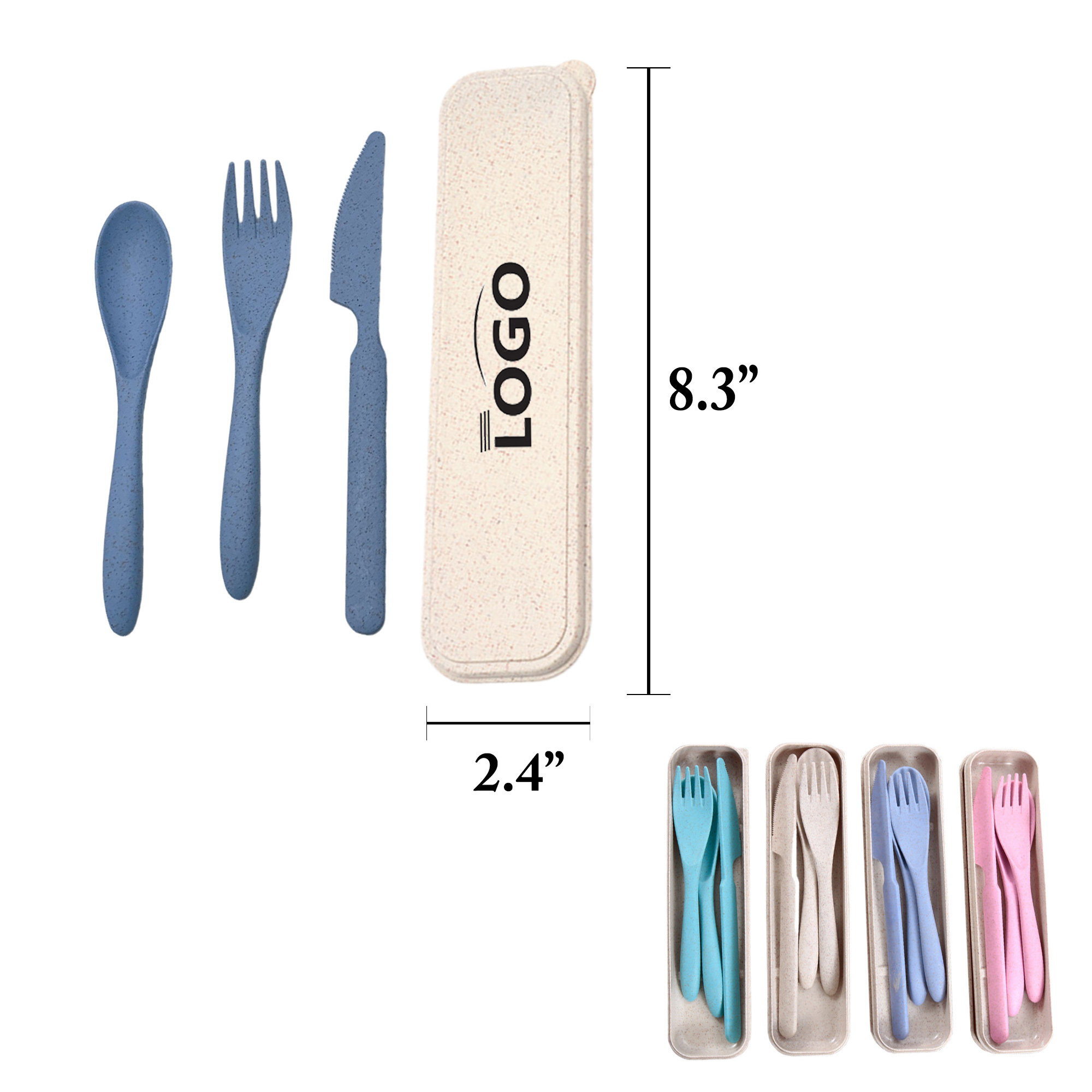 Eco Wheat Straw Cutlery Set 6