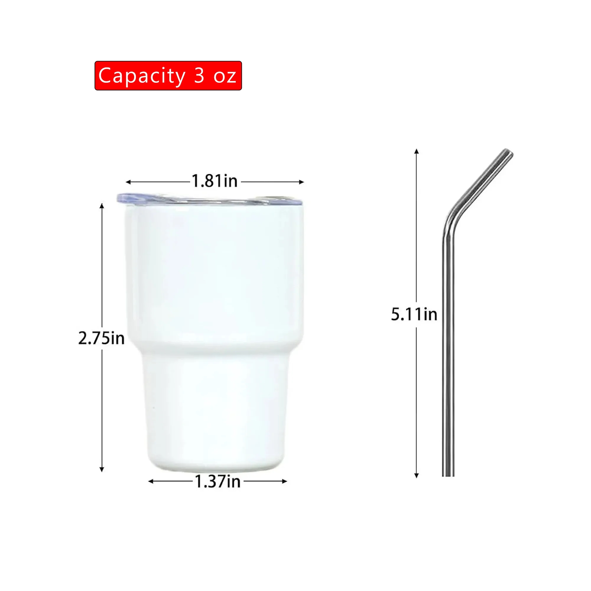 3 oz Stainless Steel Double-Walled Shot Glass 2