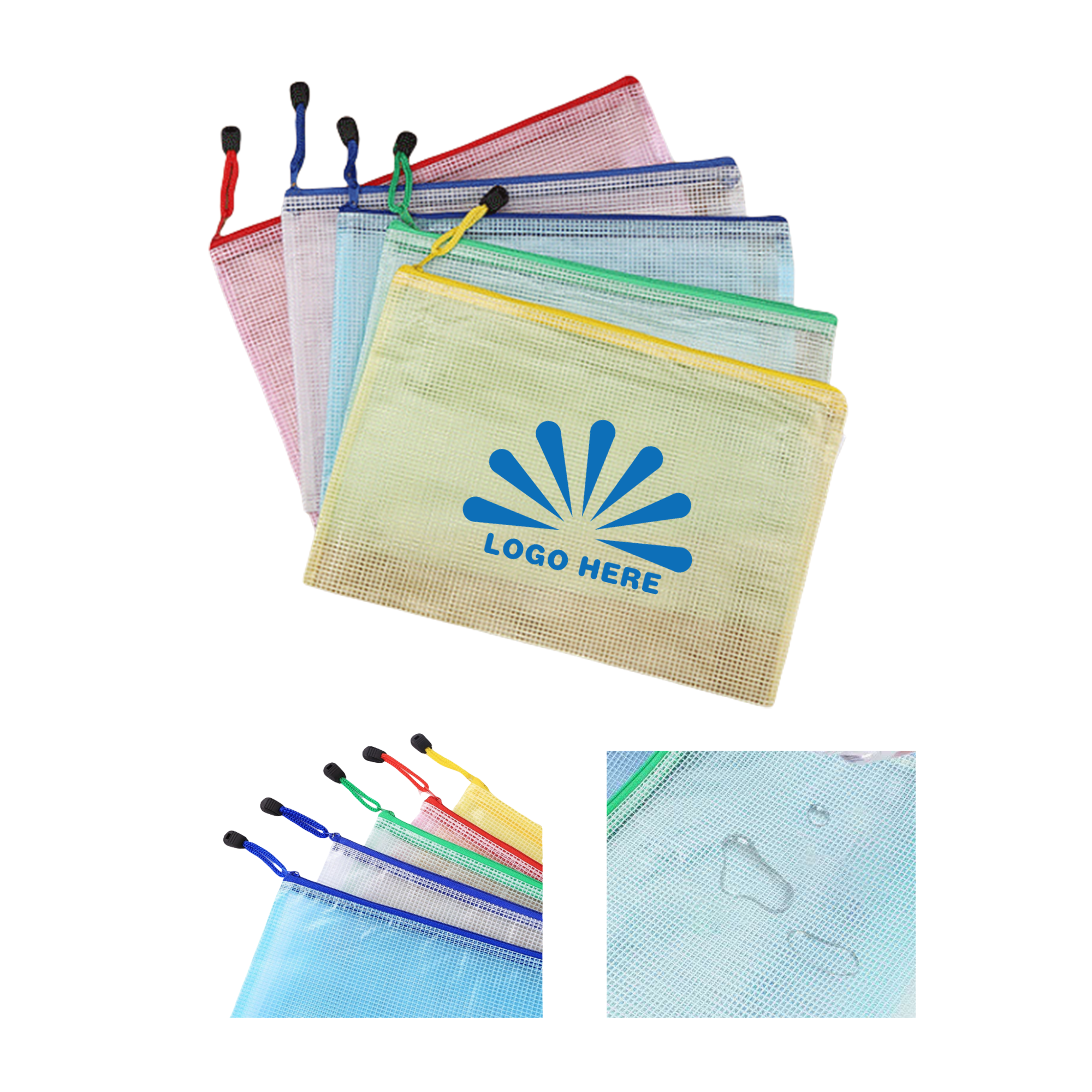 Waterproof Zipper Pouch Document Bag MOQ100 2