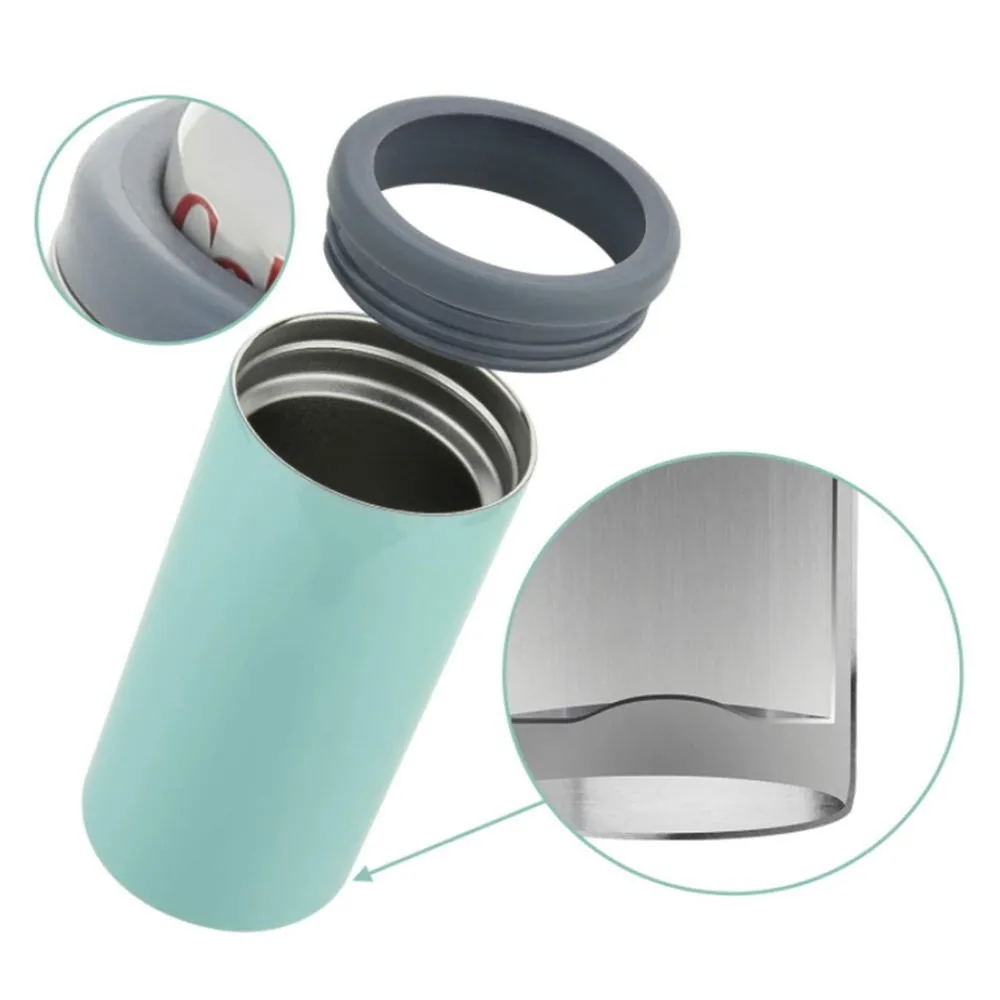12 oz Stainless Steel Skinny Can Cooler 2