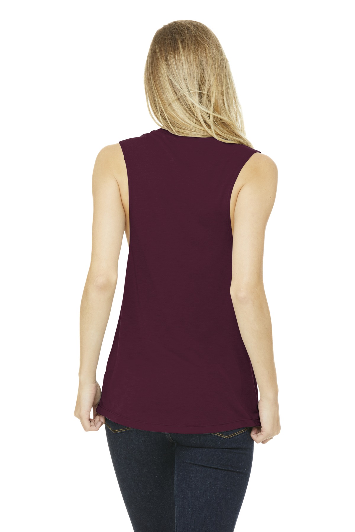 BELLA+CANVAS Women's Flowy Scoop Muscle Tank. BC8803 150