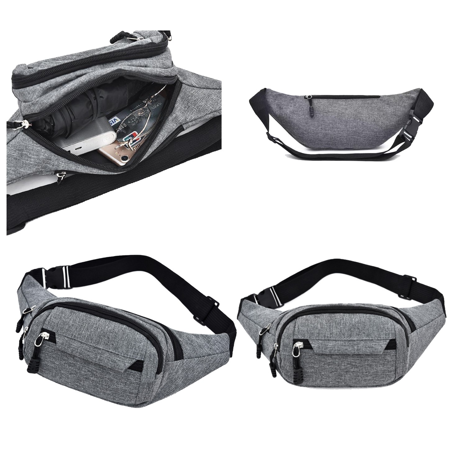 3 Zipper Fanny Pack 2