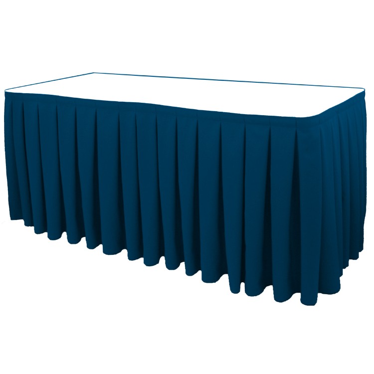 Non-Printed 13' Box Pleat Table Skirt 70
