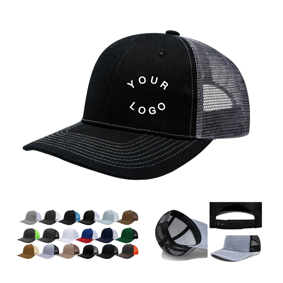 Snapback Trucker Cap with Adjustable Strap 6