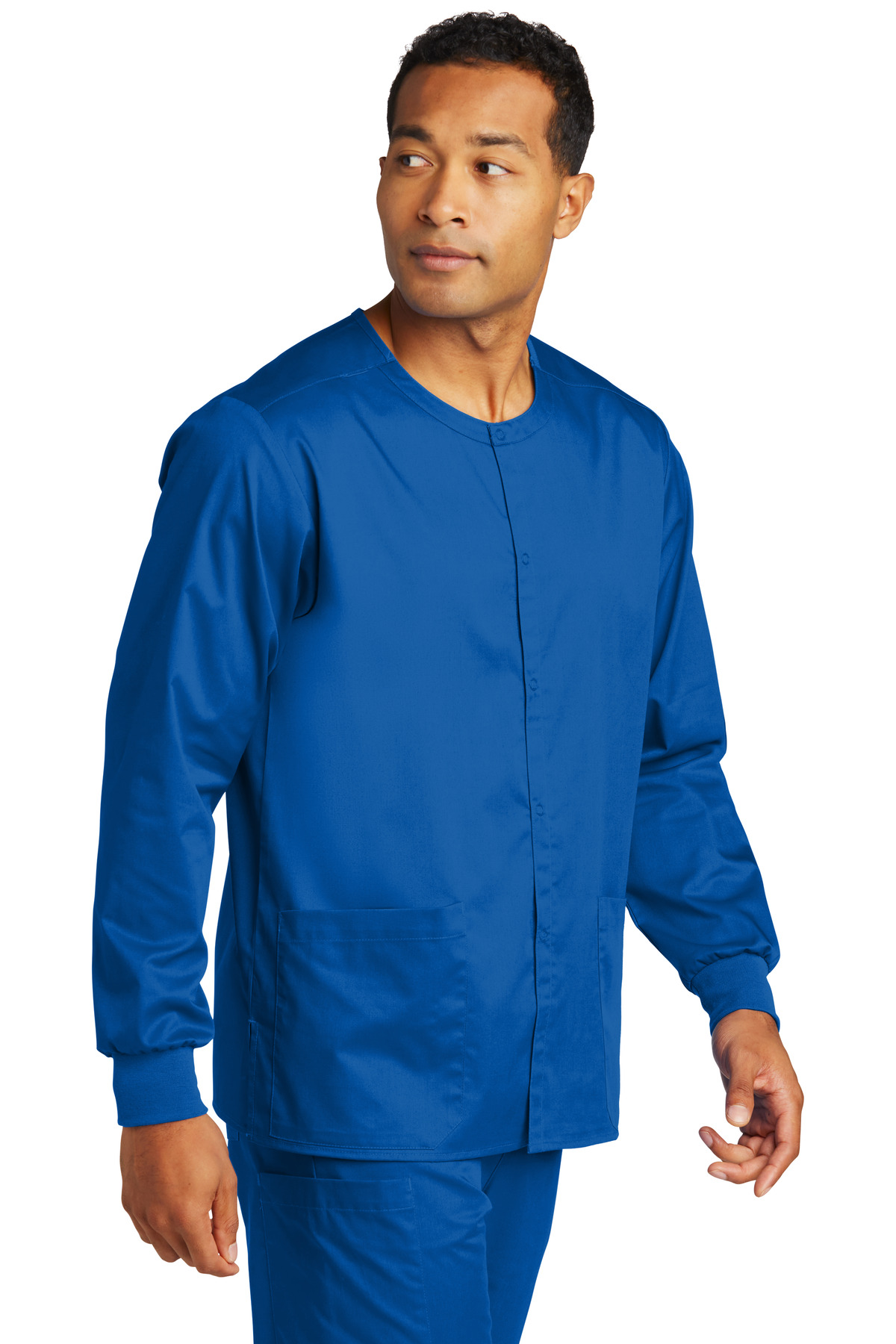 Wink® Unisex WorkFlex Snap-Front Scrub Jacket 43
