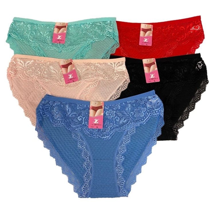 Women's Cotton Lace Underwear - Assorted 2
