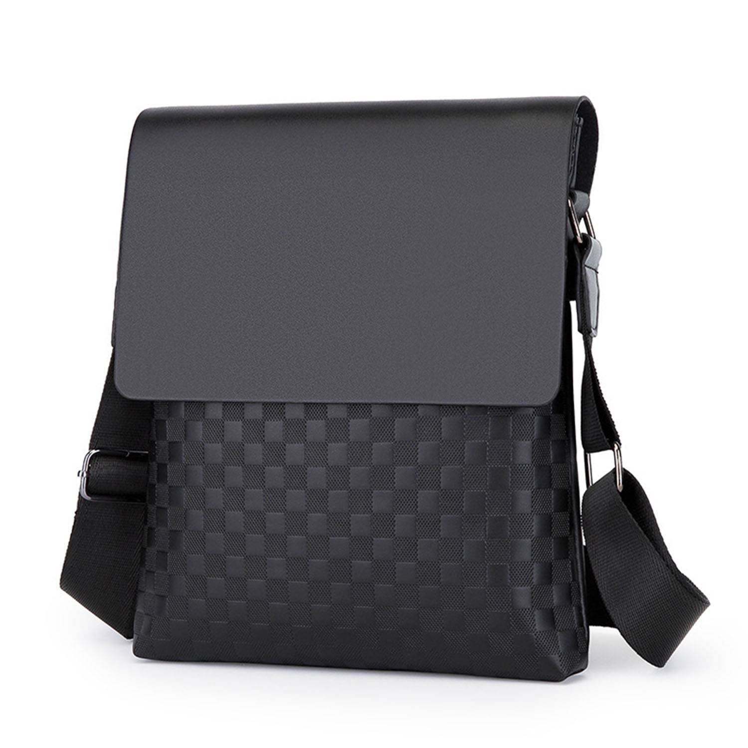 PU leather outdoor business men's crossbody bag 3