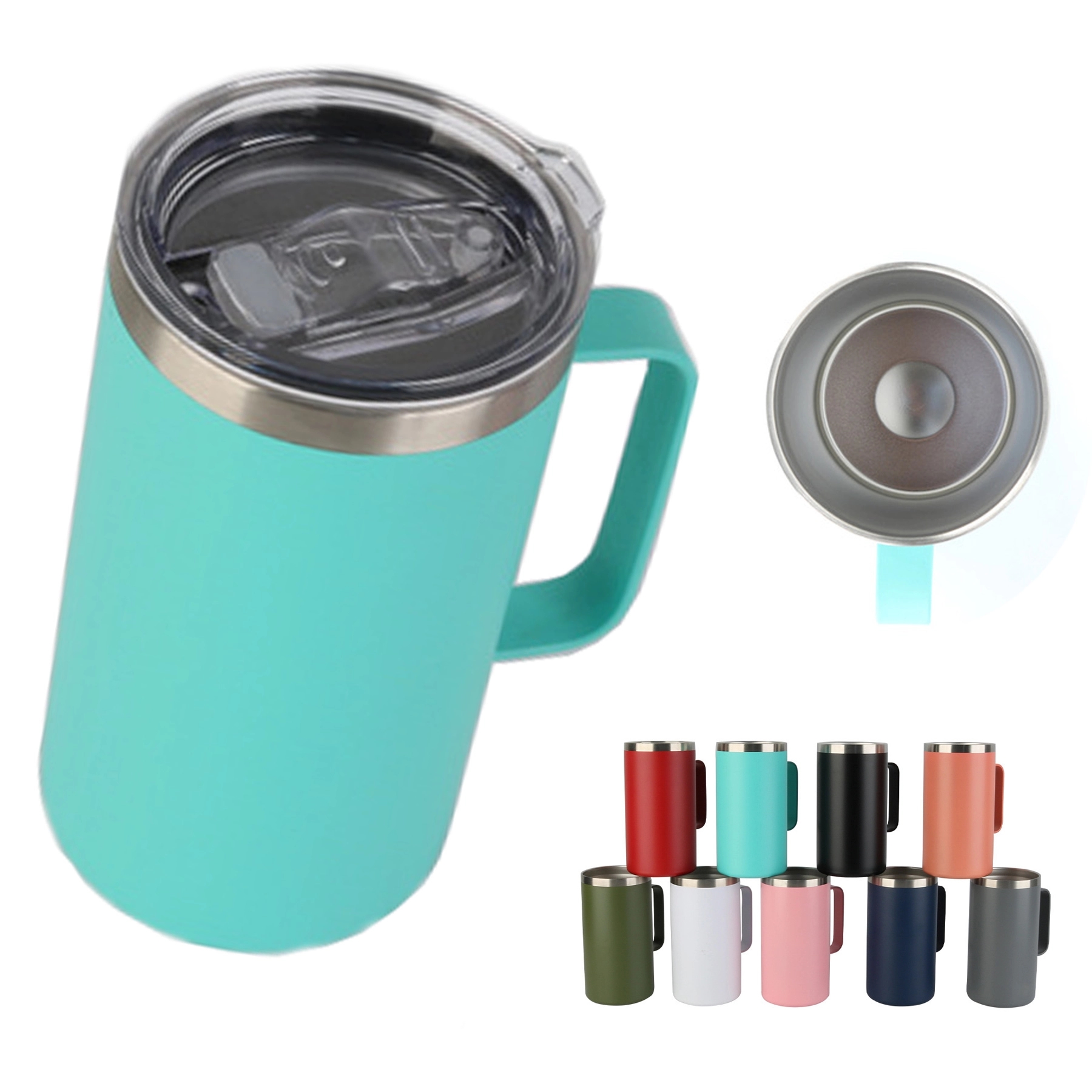 24oz Stainless Steel Vacuum Insulated Coffee Mug 1
