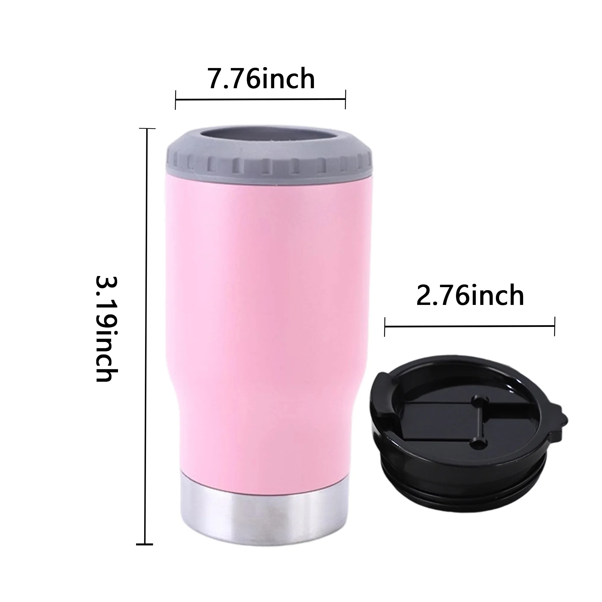 Portable 14oz Stainless Steel Vacuum Can Easy to Clean 19