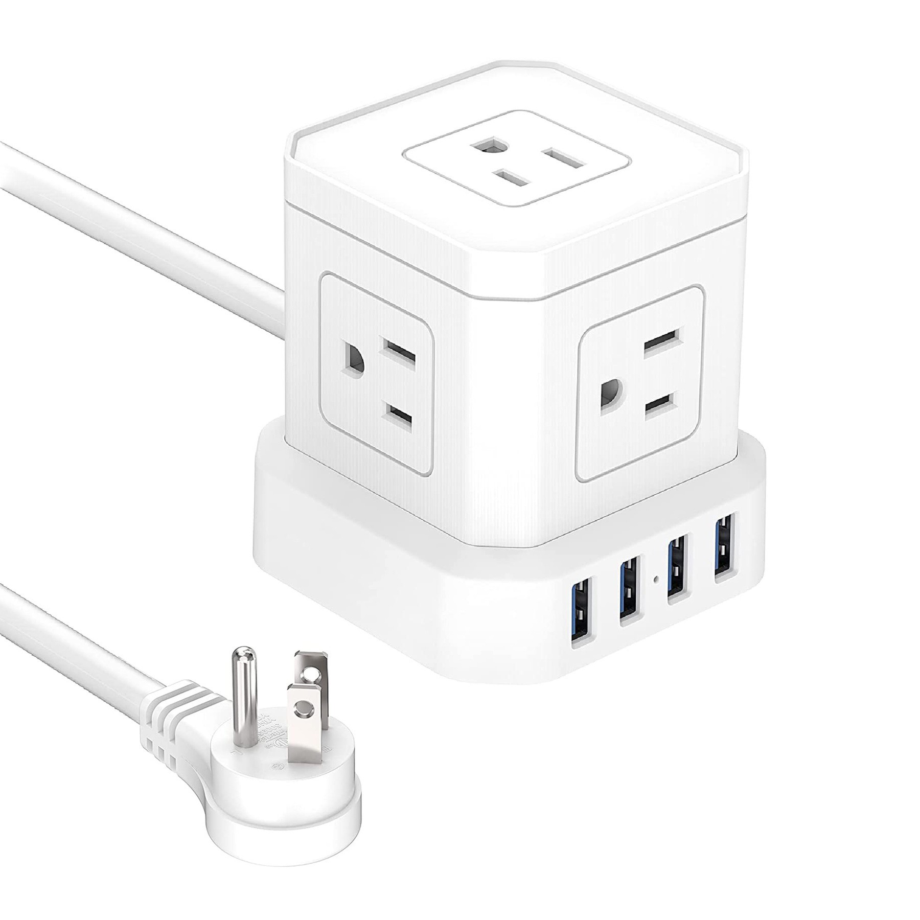 Power Strip with 5 Outlets 4 USB Ports 4
