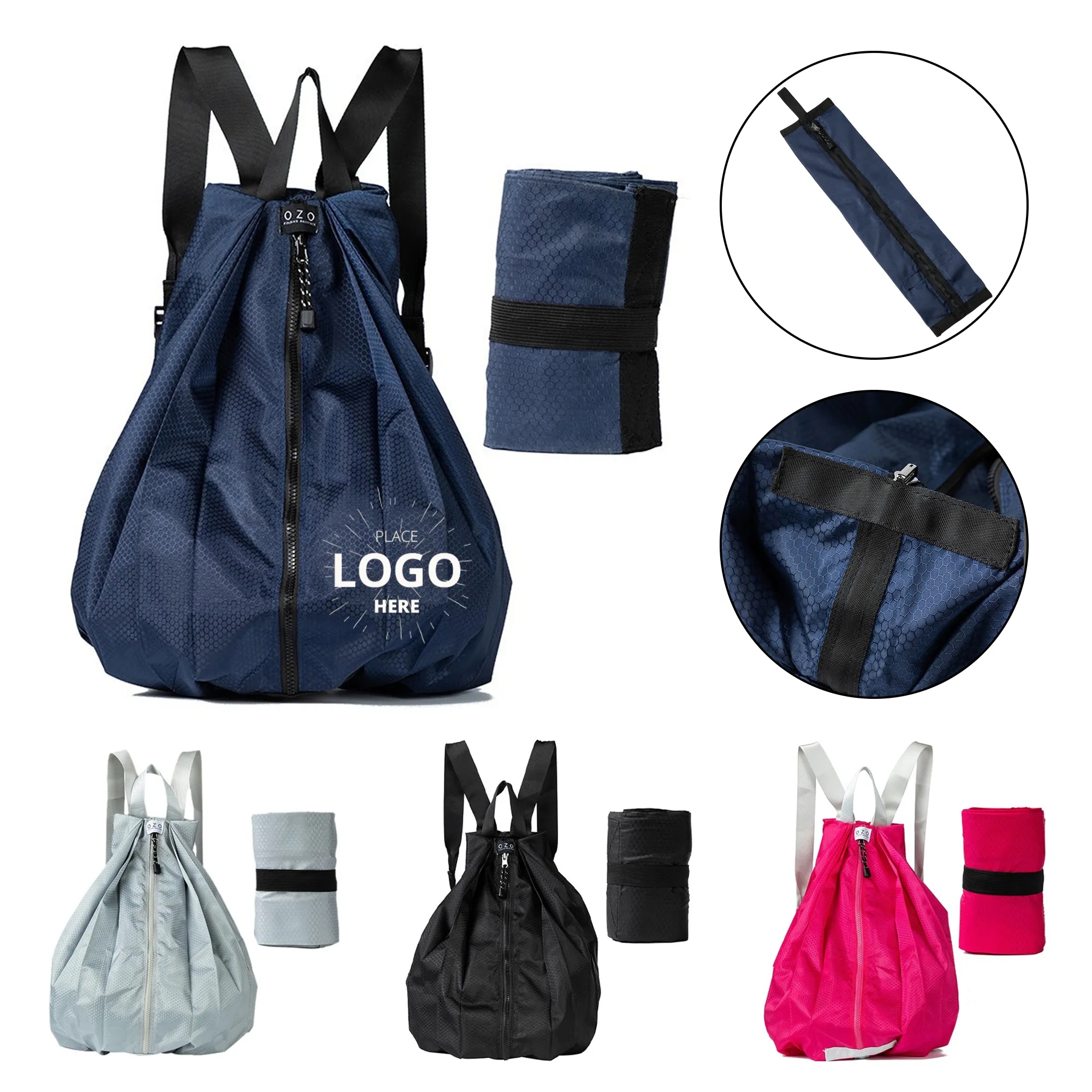 Outdoor Waterproof Thickened Folding Backpack 3
