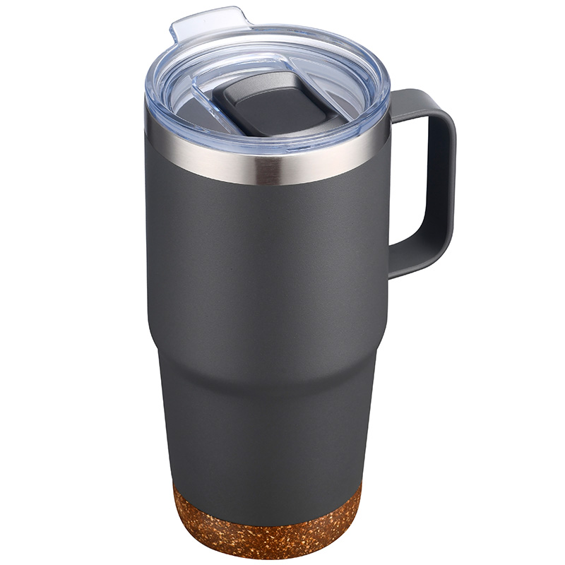 24oz. Travel Mug with Cork Bottom & Lid 3