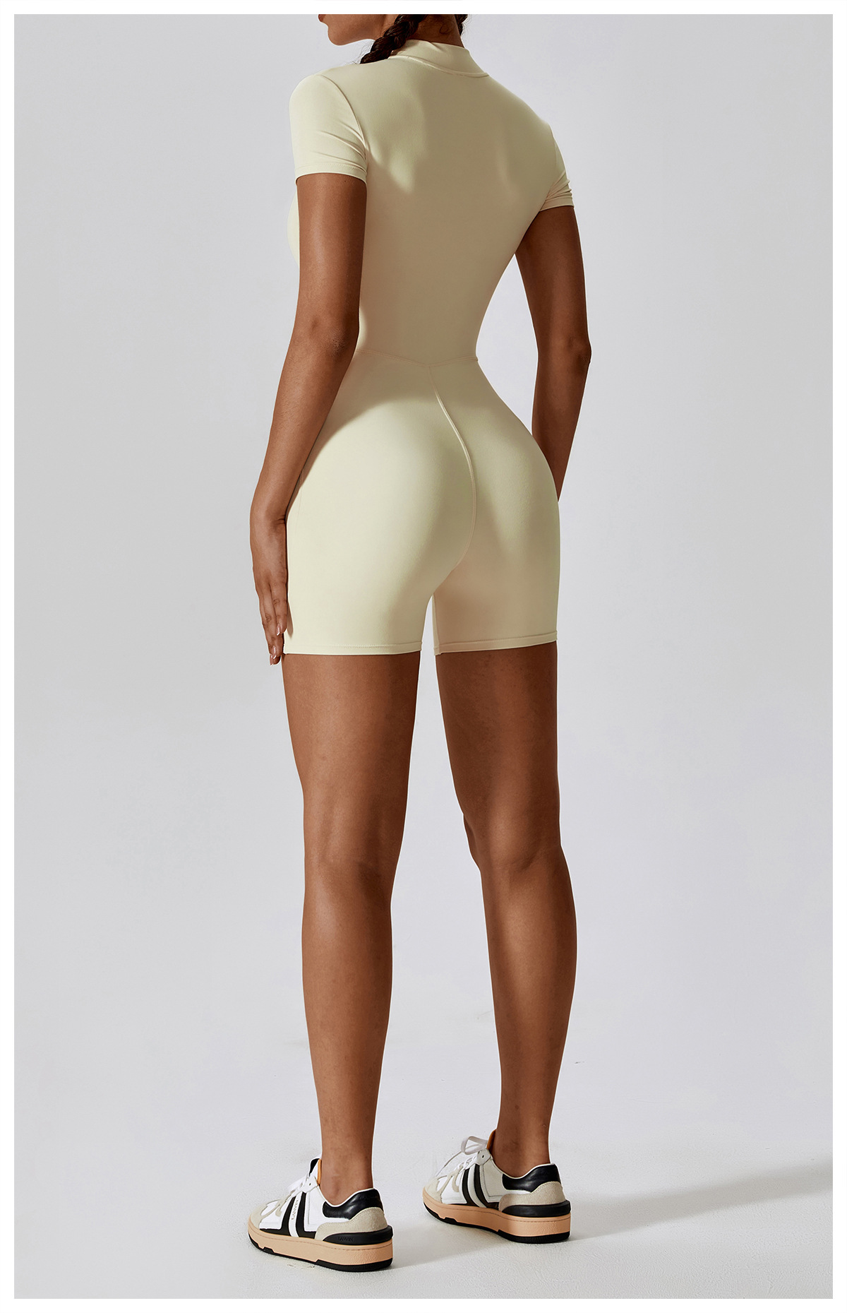 Stretch Tummy Control Yoga Workout Rompers 7