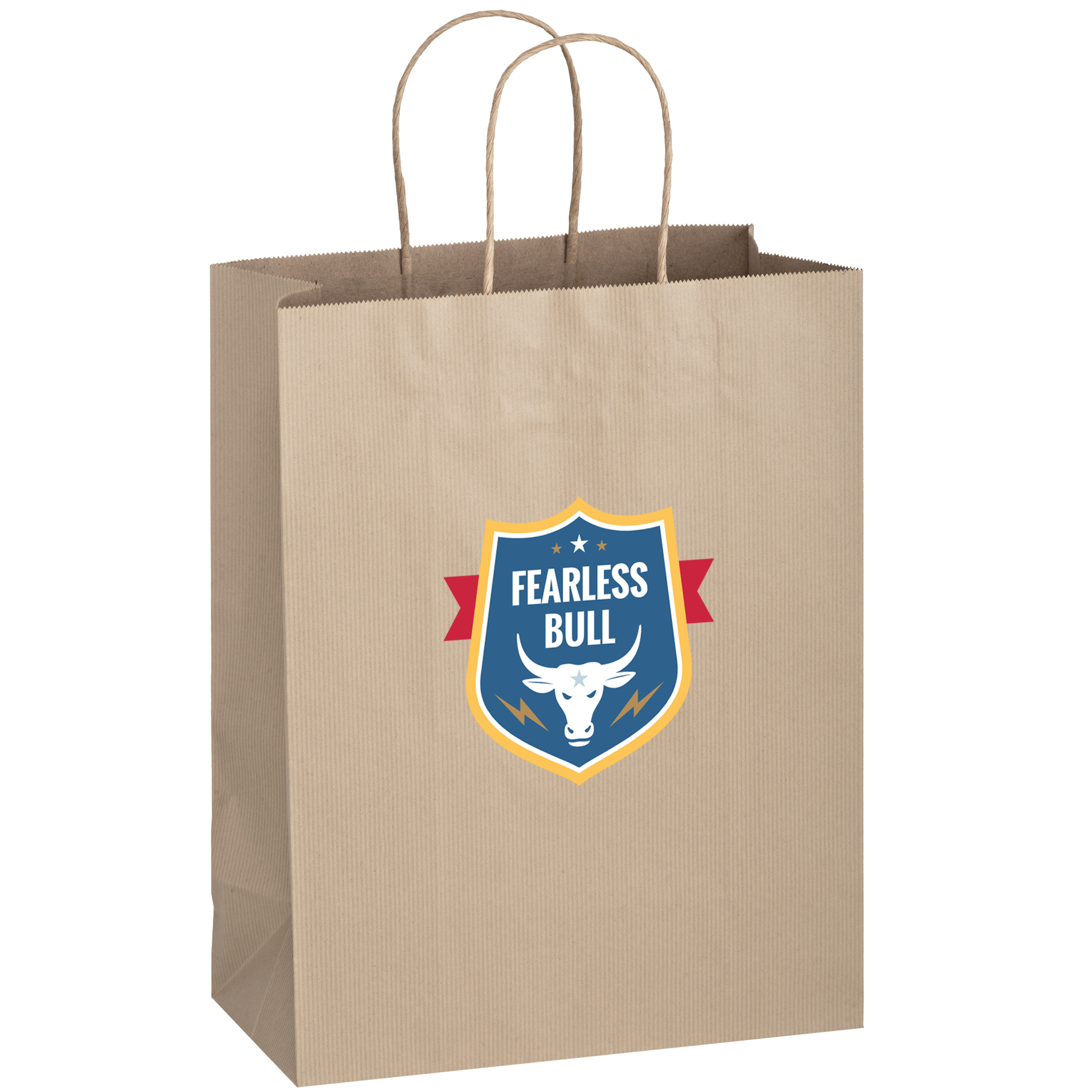 Matte Color Paper Shopper with Twisted Paper Handles 2