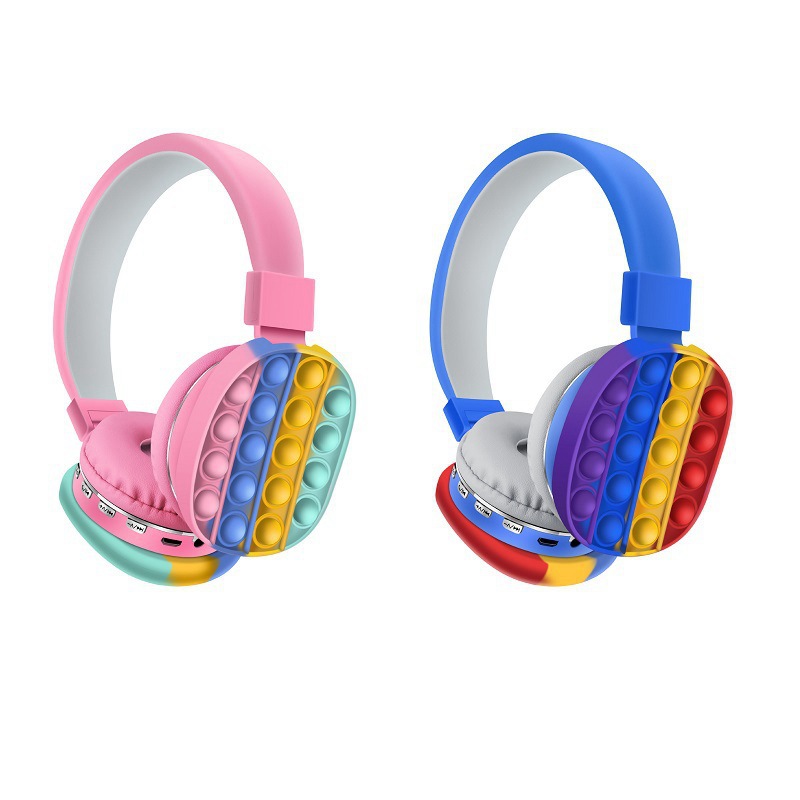 Head-mounted Unicorn Silicone AH-806E Wireless Decompression Bluetooth Stereo Earphone/Microphone 3