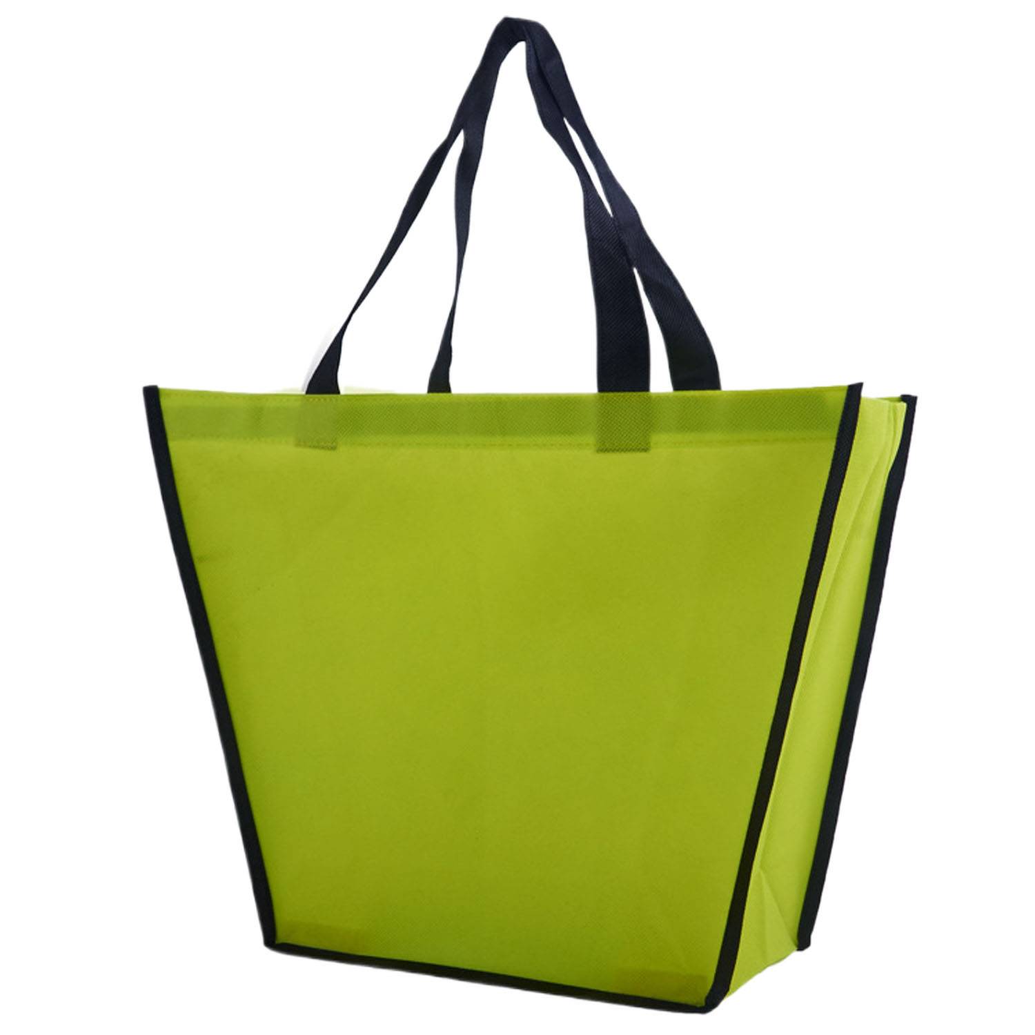 Custom Trapezoid Reusable Non-Woven Tote Bag w/ Handle 4
