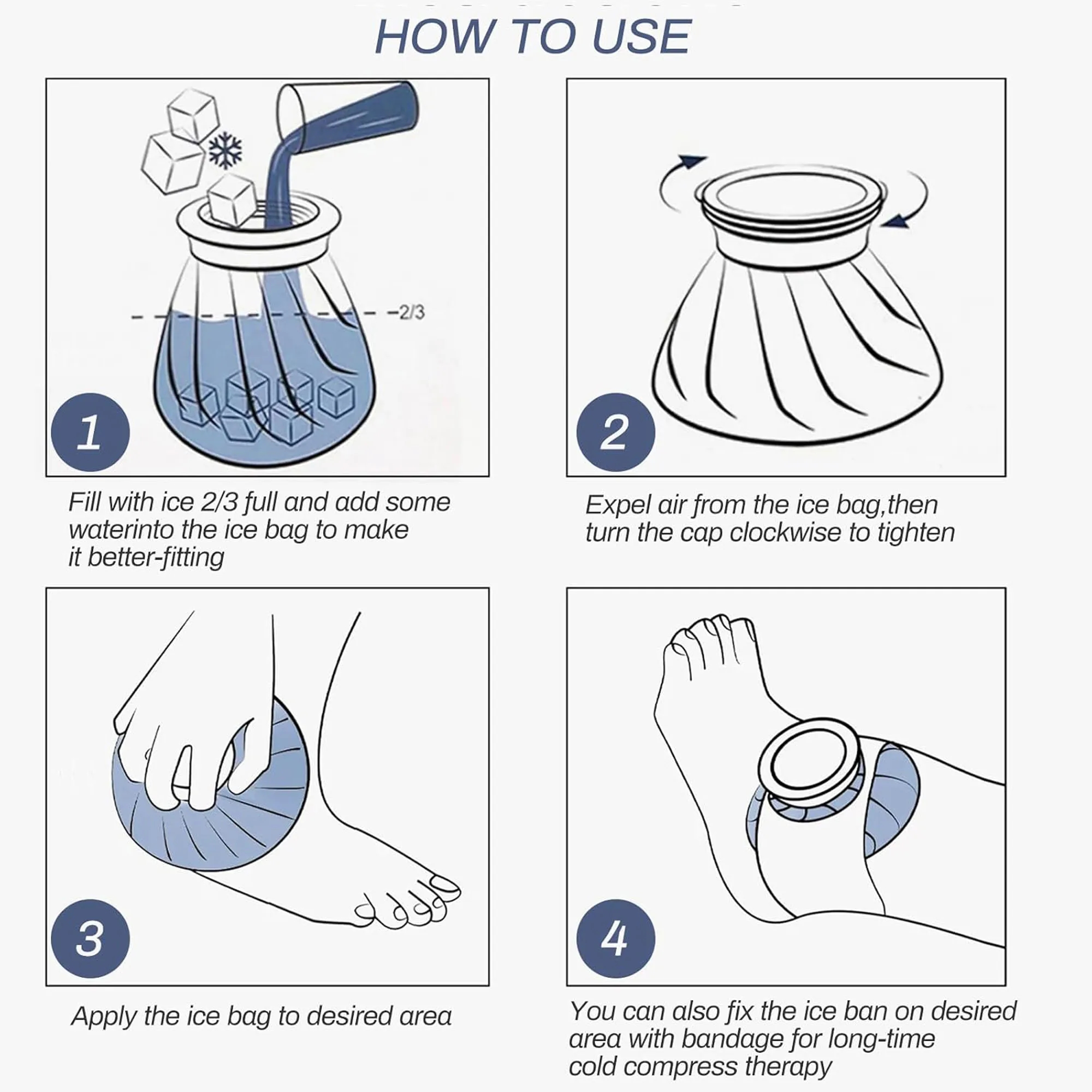 Ice Pack for Injuries Reusable 3