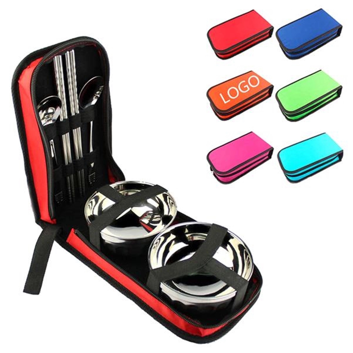 Outdoor Stainless Utensils Picnic Bag Camping Tableware Kit 2