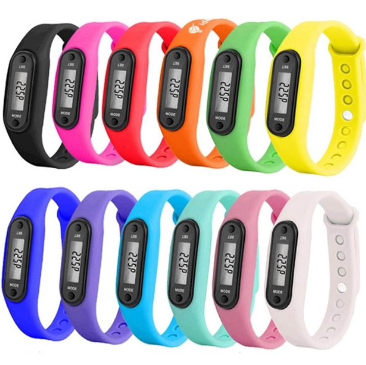 Digital LCD Silicone Fitness Tracker Wristband Pedometer 2