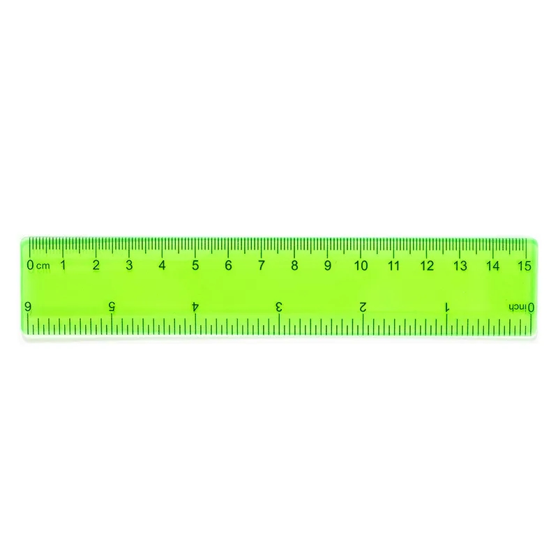 Multi-Color Plastic Ruler Set with Measurements 4