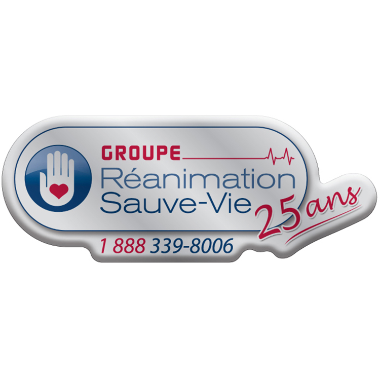 8 Sq. Inch Custom 4 Colour Process Chrome Polyester Domed Decal