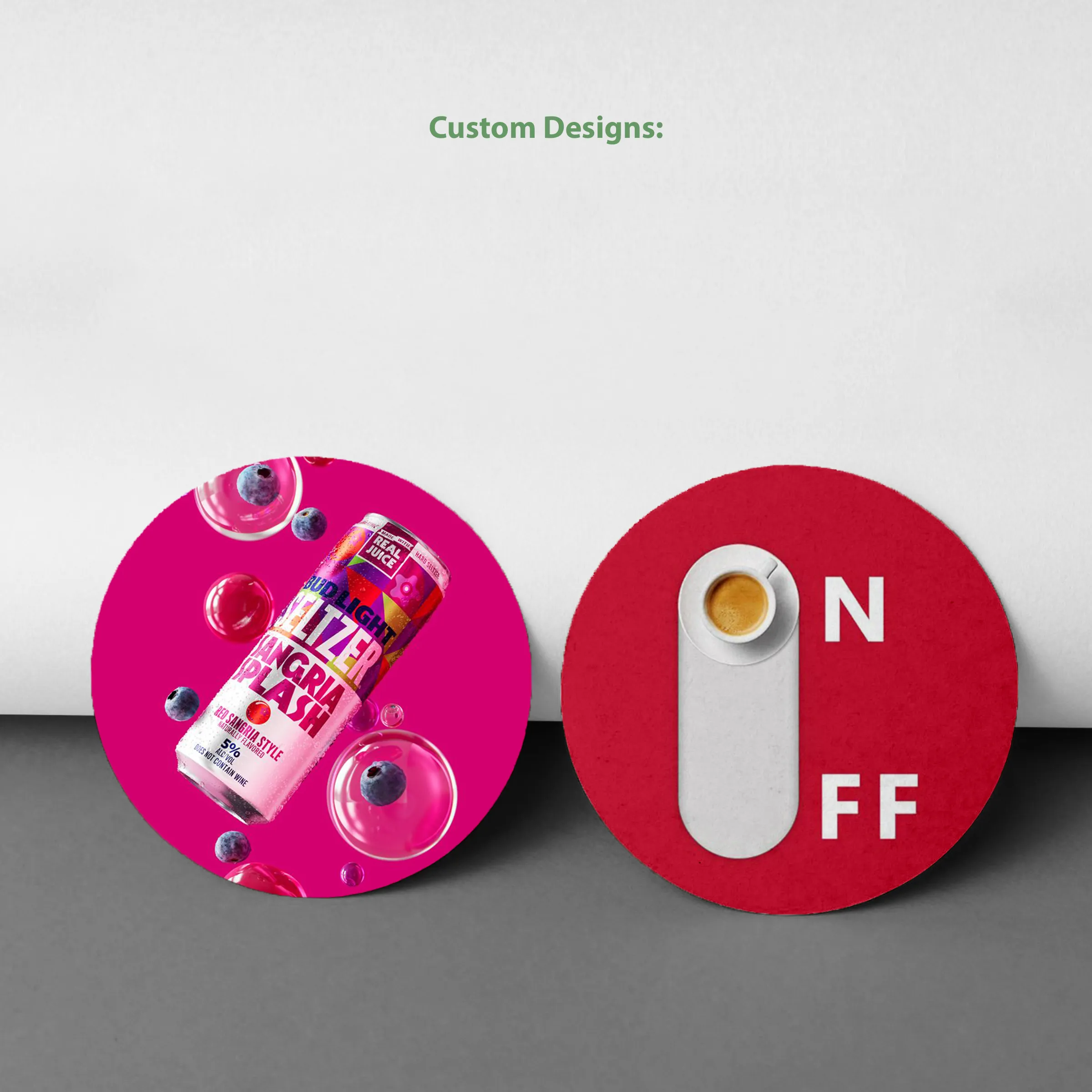 3.5" Circular Pulpboard Coaster - Full color print 2