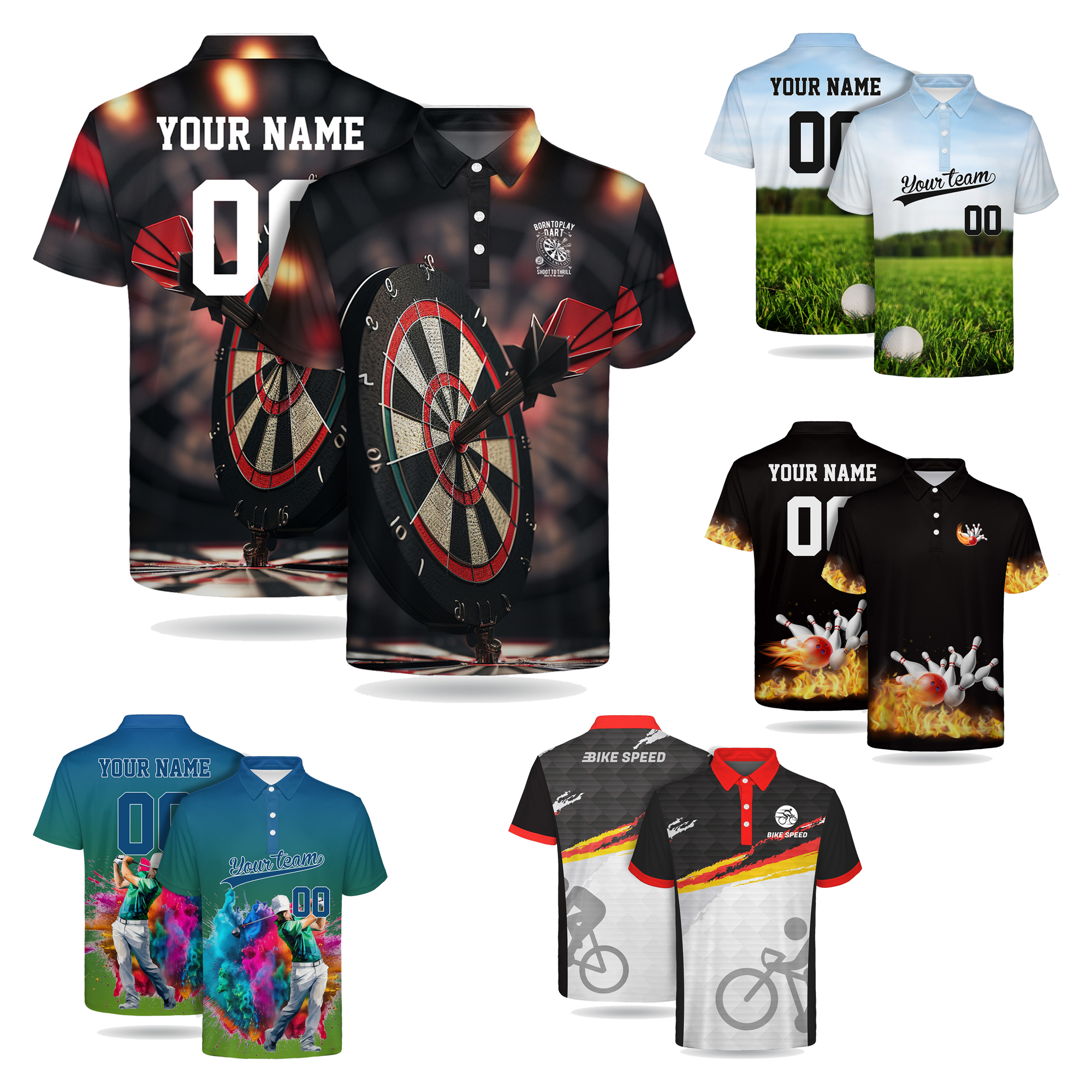MOQ 10pcs Quick-Dry Team Polo 4