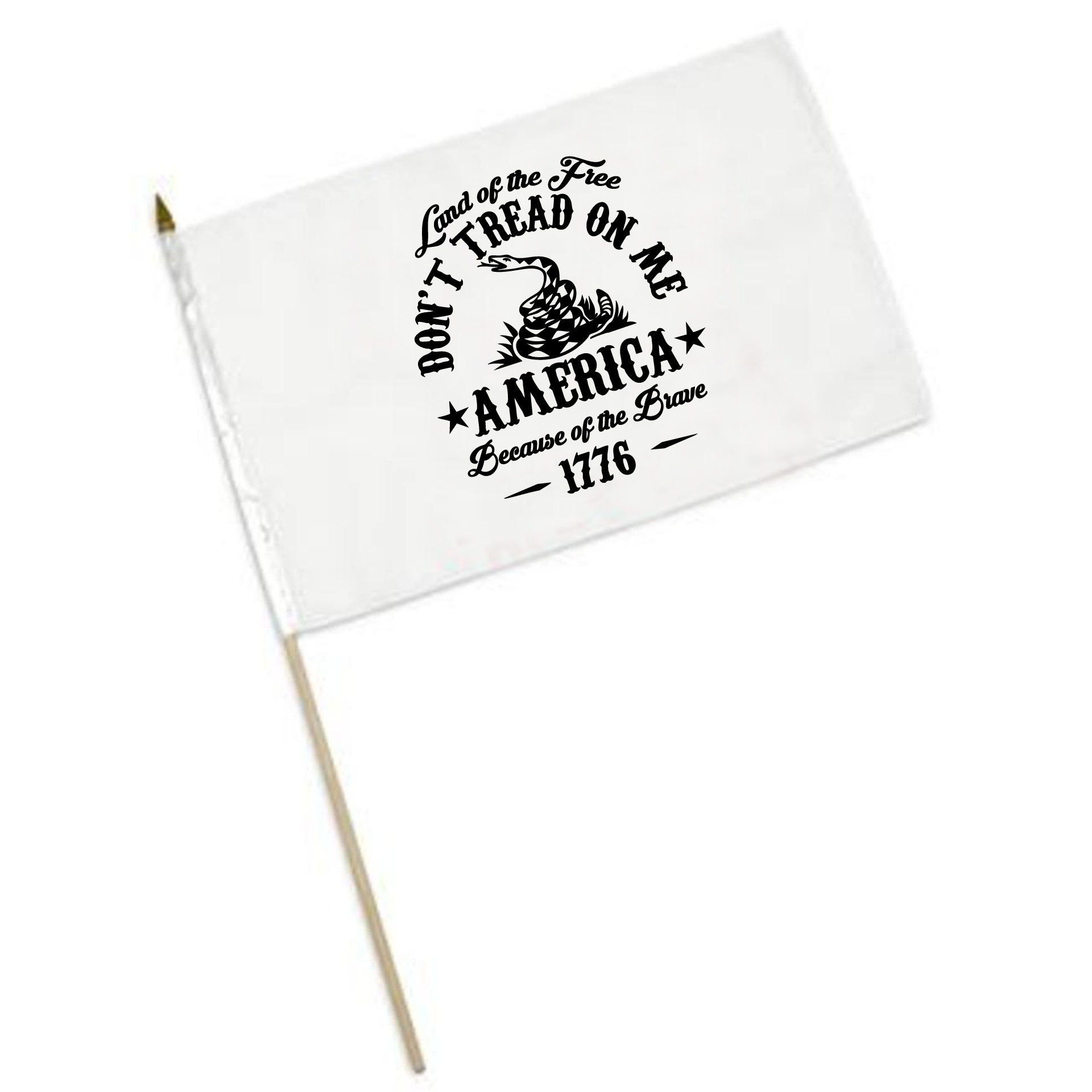 6 in. x 4 in. Custom Hand Held Flag