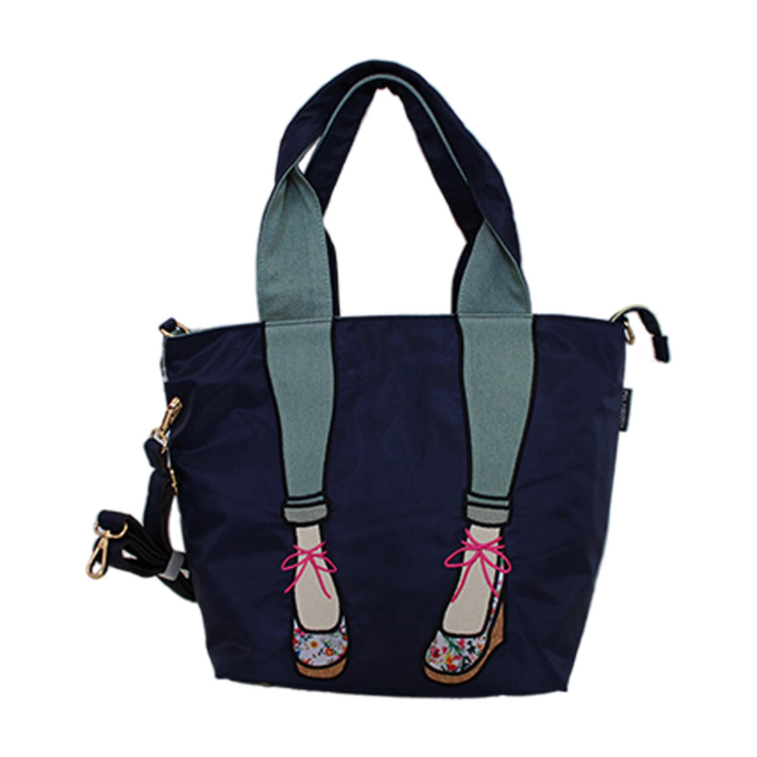 Nylon handbag creative high heels tote bag for women 3