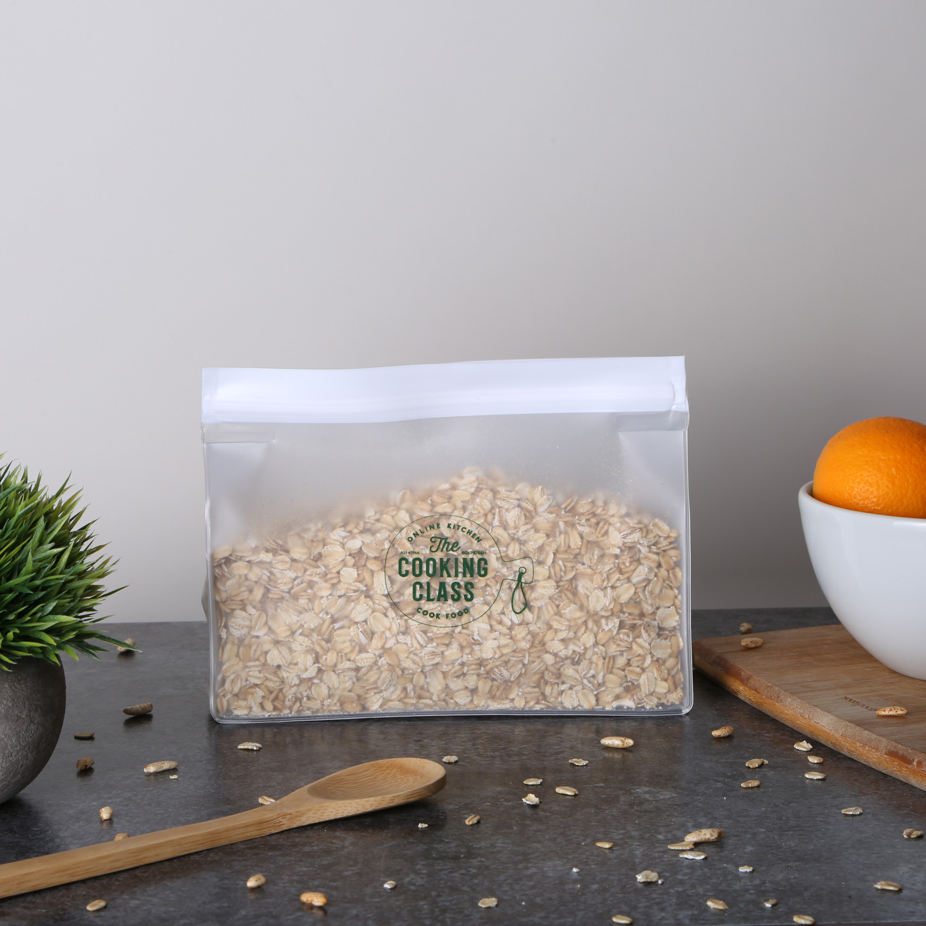 SlipZip Horizontal Gusseted Reusable Storage Bag 5