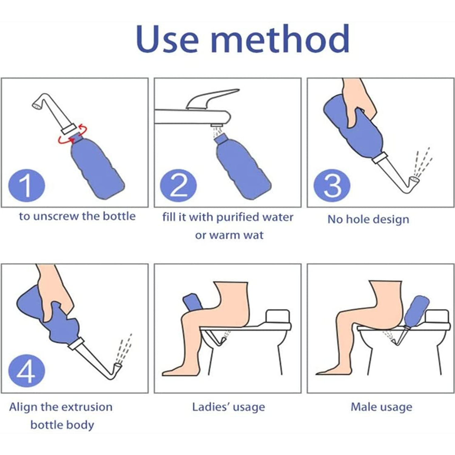 15.8oz Handheld Portable Bidet Washer Bottle for Travel 2