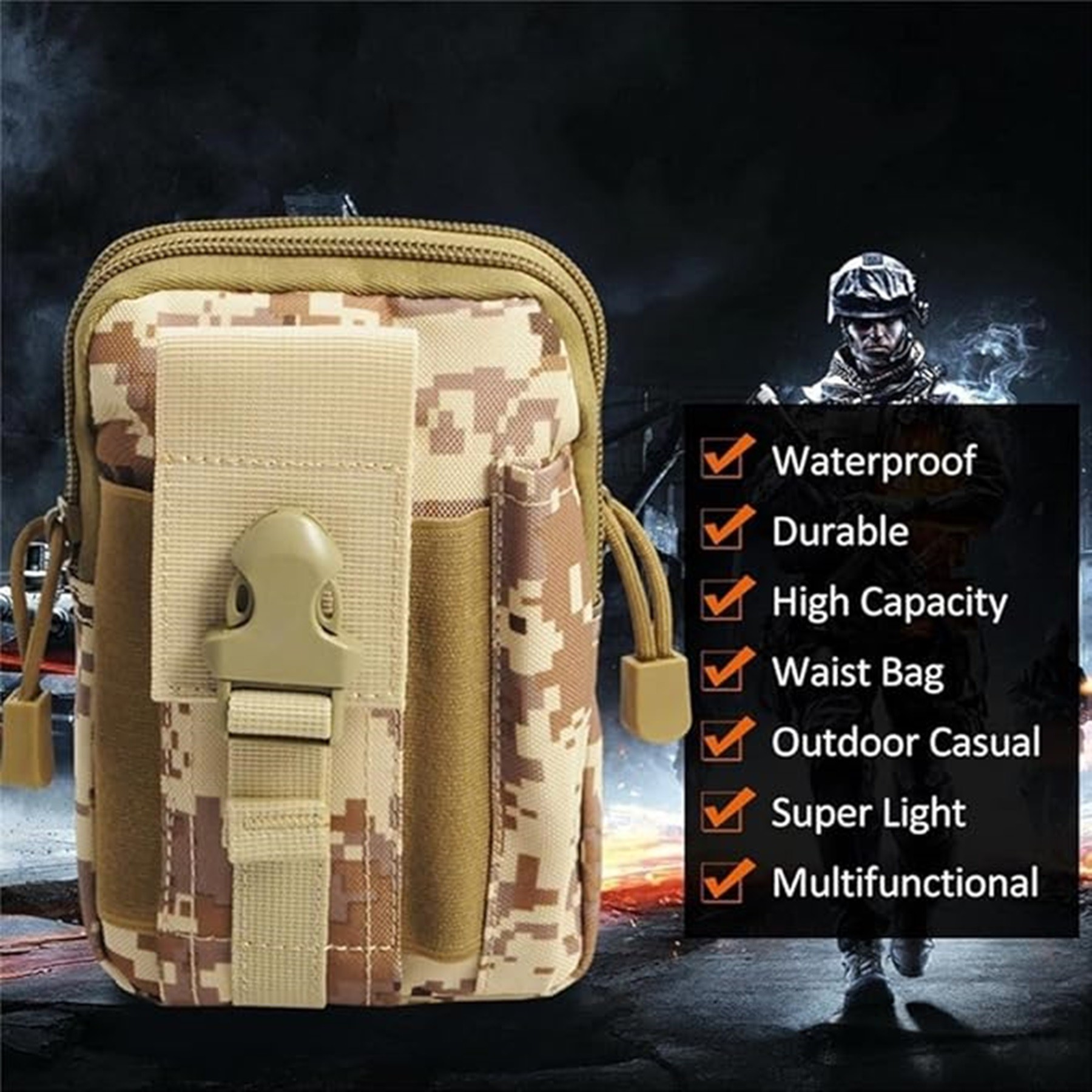 Camouflage Riding Tactical Leg Pack Cycling Bag 21