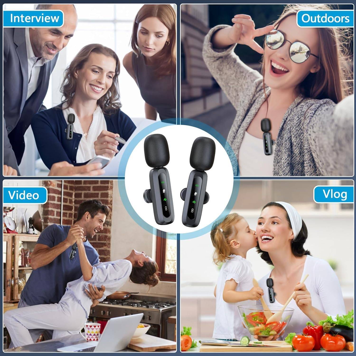 USB C Microphone Wireless Mini Mic for Type-C 5