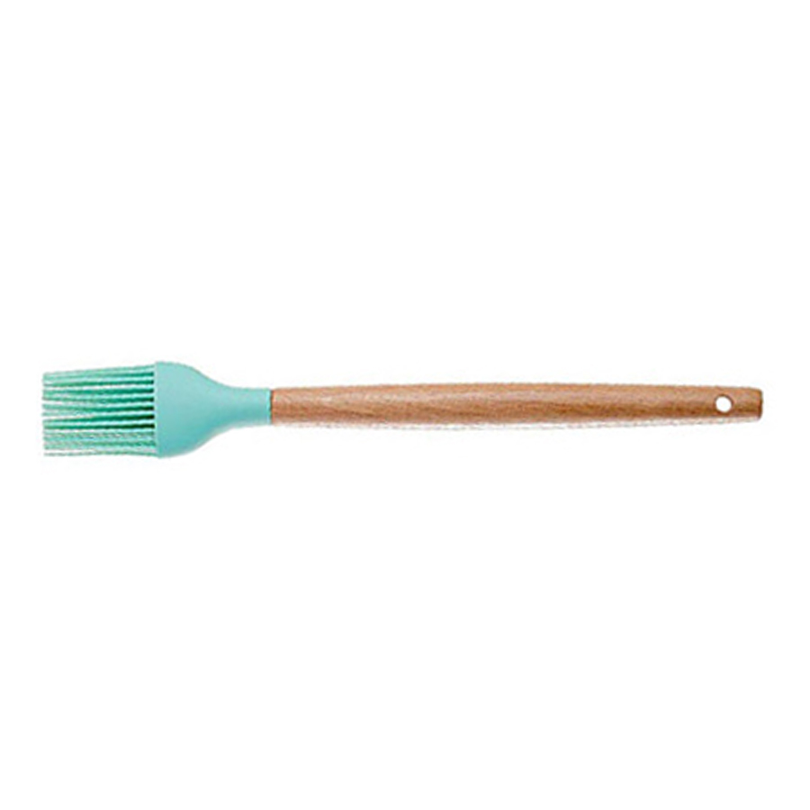 Silicone Kitchen Brush with Wooden Handle, Optional Cooking Utensil Set 5