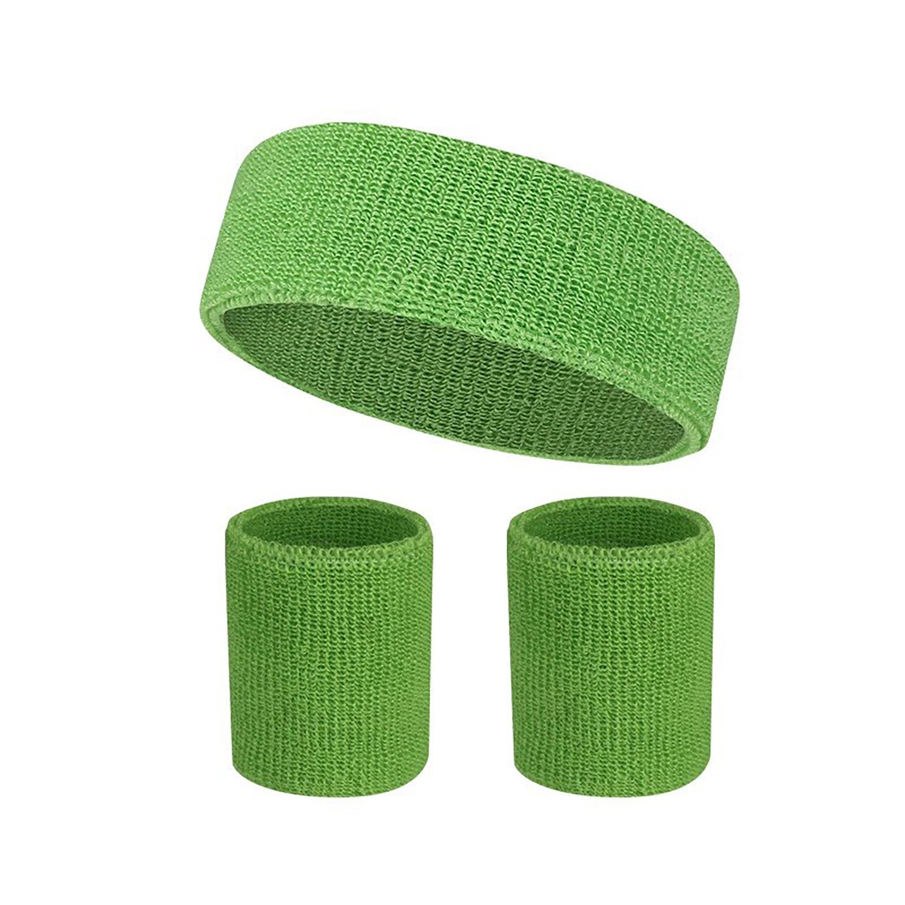 Solid Color 3 Pieces Bracer Wristband Sweatband 18