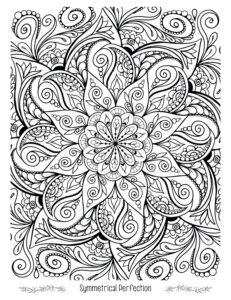 Good Value™ Floral Bliss Adult Coloring Book 5
